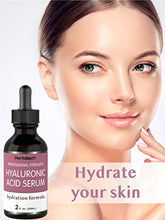 Load image into Gallery viewer, Hyaluronic Acid Serum for Face & Skin | 2 oz | Paraben & SLS Free Moisturizer | By Horbaach