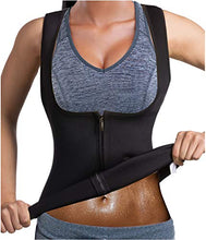 Load image into Gallery viewer, GAODI Women Waist Trainer Sauna Vest Slim Corset Neoprene Cincher Tank Top Weight Loss Body Shaper (M, Black)