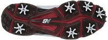 Load image into Gallery viewer, New Balance Men's NBG2004 Waterproof Spiked Comfort Golf Shoe, White/Red, 16 M US