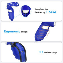 Load image into Gallery viewer, Relohas Oculus Quest 2 Accessories Set, Touch Controller Grip Leather Cover, Front Face Protector Cover, Silicone Face Cover with Lens Protective Cover, Protect Your VR in All Aspects(4PCS, Navy-Blue)