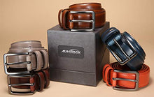 Load image into Gallery viewer, Mens Belt - Autolock Genuine Leather Dress Belt - Classic Casual Belt for Men in Gift Box