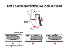 Load image into Gallery viewer, ICBEAMER 11.8" 300mm Easy Clip on Universal Fit Wide Angle Panoramic Auto Interior Rearview Mirror Flat Clear Surface