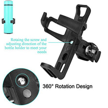 Load image into Gallery viewer, EAONE 2 Pack Bike Water Bottle Holder No Screws with 1 Pack Silicone Bike Phone Mount, 360 Degree Rotating, Bike Accessories Bike Cup Holder and Bike Phone Holder (Black)