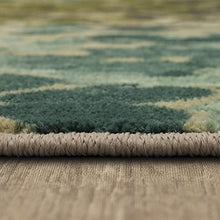 Load image into Gallery viewer, Mohawk Home Aurora Radiance Aqua Abstract Floral Area Rug, 5'x8', Blue/Green