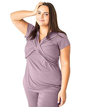 Load image into Gallery viewer, Kindred Bravely Davy Ultra Soft Maternity & Nursing Pajamas Sleepwear Set (Dusty Mauve, Small)