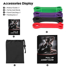 Load image into Gallery viewer, LEEKEY Resistance Band Set, Pull Up Assist Bands - Stretch Resistance Band - Mobility Band Powerlifting Bands For Resistance Training, Physical Therapy, Home Workouts (Set-4)