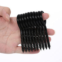 Load image into Gallery viewer, ZYRAW Pack of 10 Eye Hooks Screw Carbon Steel 3.2 inches Zinc Plating on Bolt Eye Hook for Rust Resistance Self Tapping Screw Eyes for Hanging Items, Securing Cables and Lifting Loads