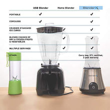 Load image into Gallery viewer, BlenderX CORDLESS HOME, PORTABLE & TRAVEL Blender | Xtra Power, Xtra Blends, Xtra Convenience | Xperience the Difference | Cocktails, Smoothies, Shakes & More | By ModernComfort