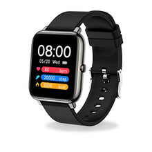 Load image into Gallery viewer, MuGo Smart Watch, IP67 Swimming Waterproof, Activity Tracker with 1.4" Touch Screen, Fitness Tracker with Heart Rate Monitor, Watch Heart Rate Monitor Smart Watches for Men Women, Black