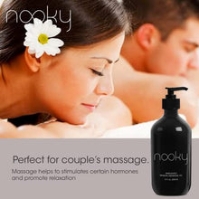 Load image into Gallery viewer, Nooky Massage Oil with Fractionated Coconut Oil for Massaging 16 Ounce (Unscented)