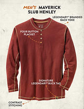 Load image into Gallery viewer, Legendary Whitetails Men's Maverick Slub Henley Shirt, Barnwood, 4X-Large Big