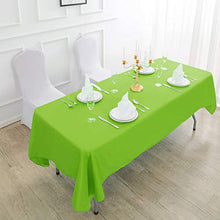Load image into Gallery viewer, Rectangle Tablecloth 90x132 inch Washable Polyester Fabric Table Cloth for Wedding Party Dining Banquet Decoration(90x132, Teal)