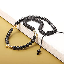 Load image into Gallery viewer, XHUUU Black Agate/Lava Stone Star Ankle Bracelets for Women Essential Oils Diffuser Worry Stone Healing Crystals Beach Foot Jewelry