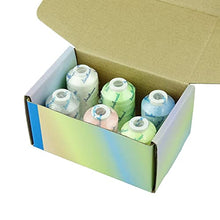 Load image into Gallery viewer, Simthread Glow in The Dark Embroidery Machine Thread (6 Colors 550 Yards)