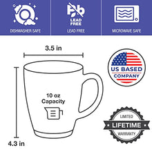 Load image into Gallery viewer, Clear Glass Coffee Mugs - Set of 6 Transparent Tea Cups & Coffee Glasses - Clear Mugs & Cup For Hot Beverages With Handle by Eparé