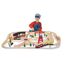 Load image into Gallery viewer, Melissa & Doug Wooden Railway Set