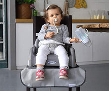 Load image into Gallery viewer, Minnebaby Extra Large Booster Chair Protector Cover, Dining Chair Seat Cover for Booster Seat, Grey