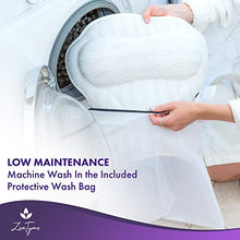 Load image into Gallery viewer, Bath Pillow Luxury Bathtub Pillow, Ergonomic Bath Pillows for Tub Neck and Back Support, Bath Tub Pillow Rest 3D Air Mesh Breathable Bath Accessories for Women & Men, Spa Pillow, Powerful Suction Cups