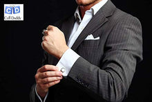 Load image into Gallery viewer, Large Cufflinks Box Storage Case | Mahogany Double Layer Cufflinks Lapel Pins Ring Holder | Double Decker Jewelry Cufflink Display Organizer with Glossy Piano Finish