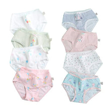 Load image into Gallery viewer, Bafeicao Girls Cotton Underwear Little Girl Briefs Panties Toddler Kids Undies Multipacks, 8 Pack, R+B, 2-3T