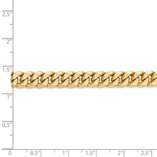Load image into Gallery viewer, 14k Yellow Gold 7.3mm Miami Cuban Bracelet Chain 7 Inch Curb Fine Jewelry For Women Gifts For Her