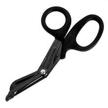 Load image into Gallery viewer, Ever Ready Titanium Bonded Bandage Shears 7 1/4" Bent, Tactical Stealth Black