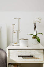 Load image into Gallery viewer, Umbra 299470-491 Tesora Jewelry Box, Two-Tier Resin Storage Container with Removable Lid, Marble/Nickel
