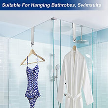 Load image into Gallery viewer, BSKSSK Shower Door Hooks, 7.5 Inches Over The Door Towel Hooks Hanger Extended for Bathroom Frameless Glass Door, Robe Sponge Bath Hook Stainless Steel Silver 2 Pack