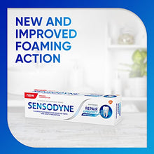 Load image into Gallery viewer, Sensodyne Repair and Protect Whitening Toothpaste, Toothpaste for Sensitive Teeth and Cavity Prevention, 3.4 oz (Pack of 4)