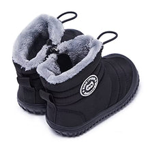 Load image into Gallery viewer, BMCiTYBM Baby Snow Boots Boys Girls Winter Infant Shoes Anti-Slip 6 9 12 18 24 Months Faux Fur Black Size 12-18 Months Toddler