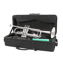 Load image into Gallery viewer, EASTROCK Bb Trumpet Standard Trumpet Set with Carrying Case,Gloves, 7C Mouthpiece and Cleaning Kit (Nickel Plated)
