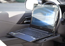 Load image into Gallery viewer, lebogner Auto Steering Wheel Desk, Laptop, Tablet, iPad Or Notebook Car Travel Table, Food Eating Hook On Steering Wheel Tray, for Constant Travelers, Fits Most Vehicles Steering Wheels