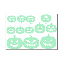 Load image into Gallery viewer, Shan-S Halloween Removable Luminous Decals Glow in Dark Wall Stickers Pumpkin Ghost Peeping Eyes Decorations for Halloween Home Party Decoration Fluorescent Stickers