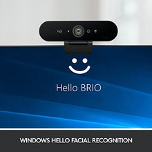 Load image into Gallery viewer, Logitech Brio 4K Webcam, Ultra 4K HD Video Calling, Noise-Canceling mic, HD Auto Light Correction, Wide Field of View, Works with Microsoft Teams, Zoom, Google Voice, PC/Mac/Laptop/Macbook/Tablet