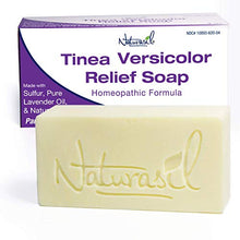 Load image into Gallery viewer, Naturasil Homeopathic Remedies Tinea Versicolor 10% Sulfur Soap | Also Helps to Relieve Candida & Onychomycosis- 4 Ounce Bar