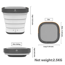 Load image into Gallery viewer, Portable Washing Machine Foldable Bucket Washer with Spin Dry and Drainage Pipe(110V/240V, US Plug)