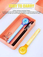 Load image into Gallery viewer, 5pcs Correction Tape Pen, White, 1/5" x 236", Push-pull Protectiv