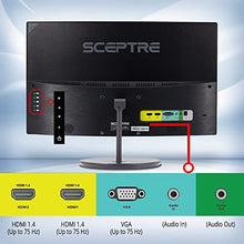 Load image into Gallery viewer, Sceptre Curved 24" 75Hz Professional LED Monitor 1080p 98% sRGB HDMI VGA Build-in Speakers, Machine Black 2021
