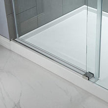 Load image into Gallery viewer, WOODBRIDGE MBSDC 6062-C Frameless Bathtub Shower Doors 56-60" Width x 62" Height with 3/8"(10mm) Clear Tempered Glass in Polished Chrome Finish