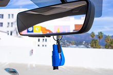 Load image into Gallery viewer, Resqme Family Pack of 3 with accessories, The Original Emergency Keychain Car Escape Tool, 2-in-1 Seatbelt Cutter and Window Breaker, Made in USA, Blue, Orange, Yellow