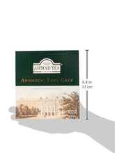 Load image into Gallery viewer, Ahmad Tea Black Tea, Earl Grey Aromatic Teabags, 100 ct - Caffeinated and Sugar-Free