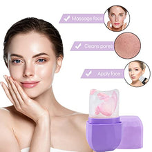 Load image into Gallery viewer, Ice Roller Silicone Facial and Eye,Facial Beauty Ice Roller Skin Care Tools,Reusable Facial Treatment to Tone Skin & De-Puff The Eye Area,Reduce Acne and Lubricate the Skin. (Pink 2) (purple)