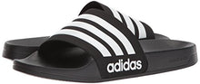 Load image into Gallery viewer, adidas Men's Adilette Shower Slides, Black/White/White, 12