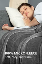 Load image into Gallery viewer, Bedsure Fleece Blanket King Size Ash Grey Lightweight King Blanket Super Soft Cozy Microfiber Blanket