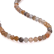 Load image into Gallery viewer, Multi Color Moonstone Beads Necklace, Chocolate Moonstone 925 Silver Necklace, June Birthstone Natural Brown Moonstone Necklace Gift for Her