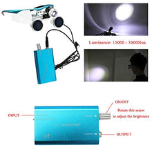 Load image into Gallery viewer, Zitainn Wearable Magnifier Portable 3.5X 420mm Binocular Loupes Optical Glass Headset Magnifying Glasses +3W LED Headlight