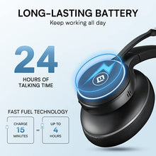 Load image into Gallery viewer, Bluetooth Headset with Microphone & 1080P Webcam with Privacy Cover, ENC Noise Cancelling Headphones with 4 Mics,Computer Camera equips with Low-Light Correction