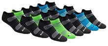 Load image into Gallery viewer, Saucony Men's Multi-Pack Mesh Ventilating Comfort Fit Performance No-Show Socks, Black Fashion (18 Pairs), Shoe Size: 8-12