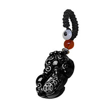 Load image into Gallery viewer, Mr.Ho Car Keychain Pendant, Key Ring Handmade Obsidian Pendant for Car & Bag Handbag Decoration
