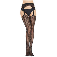 Load image into Gallery viewer, GEMLORD 7 Pairs Women Fishnet Stockings - Thigh-High Stockings Tights Suspender Pantyhose Stockings, Black Fish Net Tights Lace Stockings